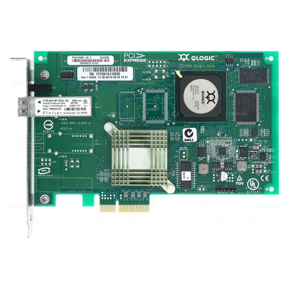 GK344 DELL QLE2360 2GB FC SINGLE PORT PCI-E ADAPTER